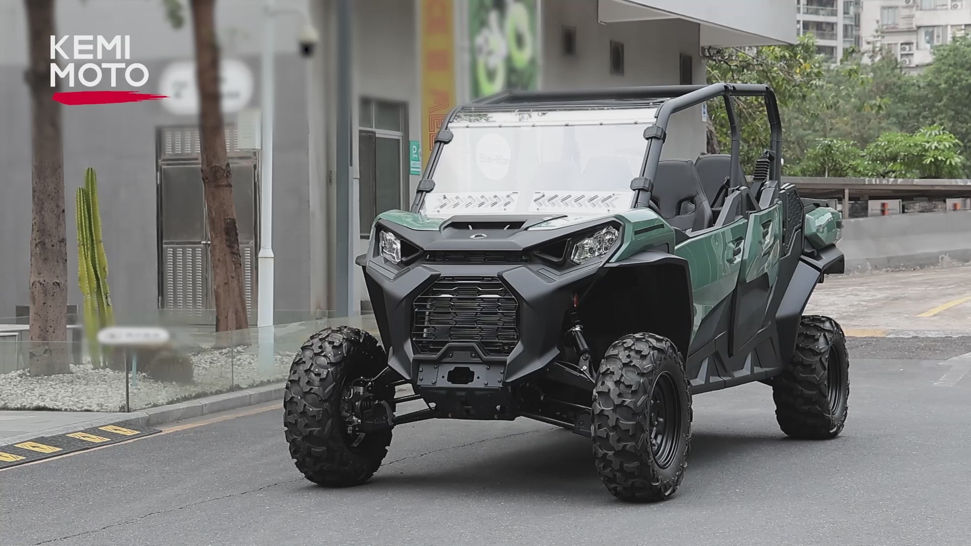 Kemimoto Vented Full Windshield For Can‑Am Maverick Sport/Trail & Commander
