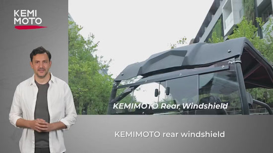 Kemimoto 2-IN-1 Rear Windshield for CFMOTO ZForce 500/800/1000
