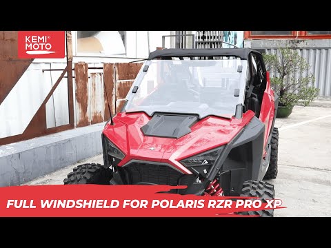 Kemimoto Scratch Resistant Full Windshield for 2020+ Polaris RZR PRO