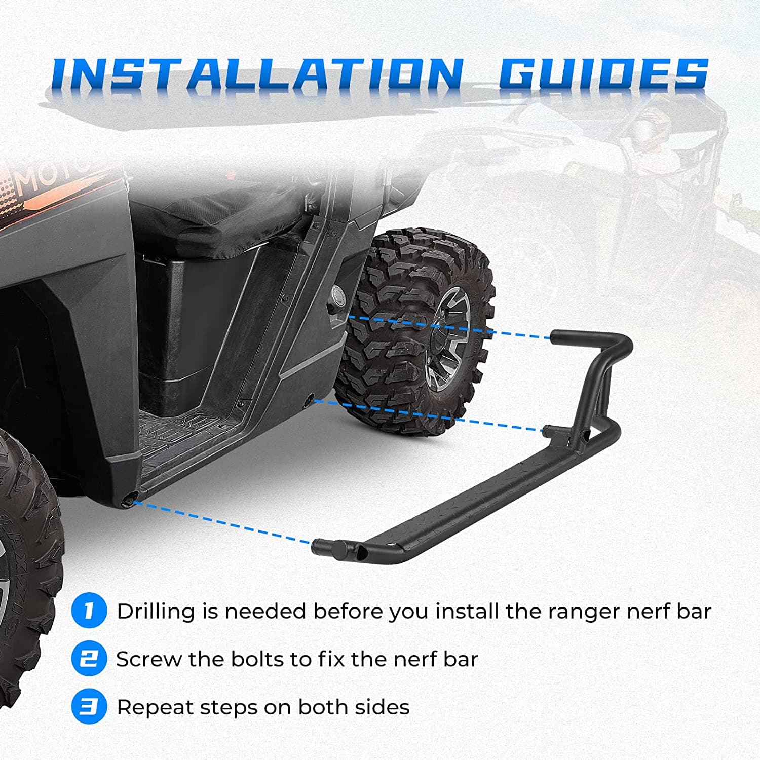 Nerf Bars for Ranger XP 1000 2018-2026