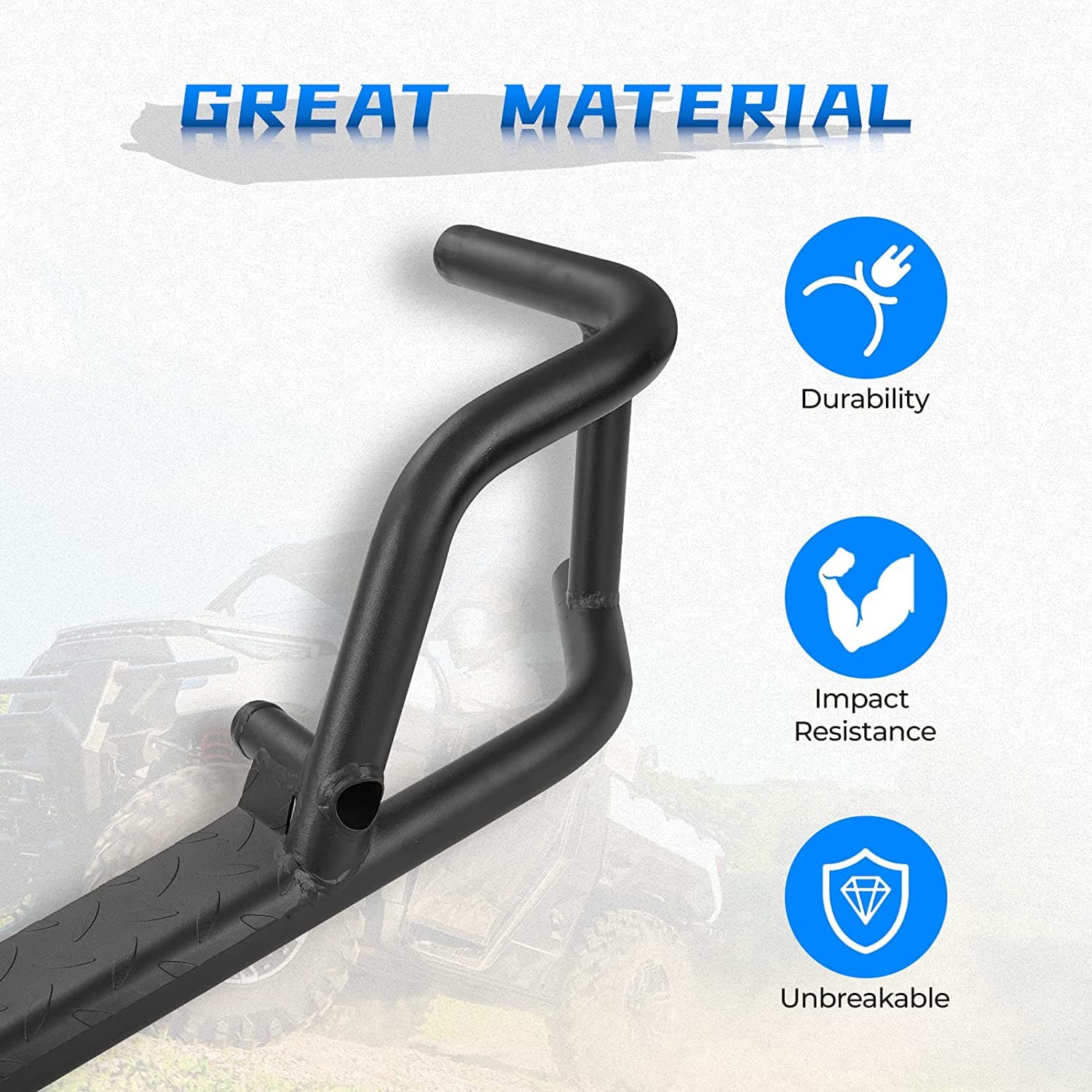 Kemimoto Steel Nerf Bars for Ranger XP 1000 2018-2026