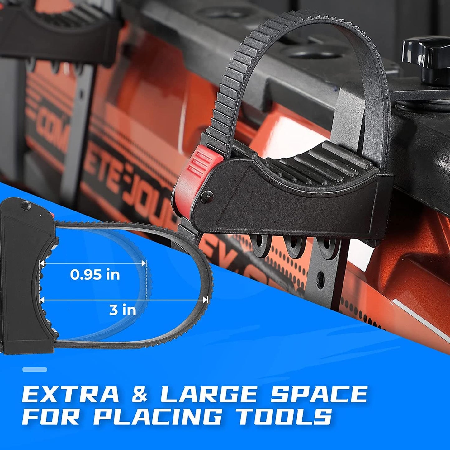 Kemimoto Tool Holder for Polaris Ranger Extra Tool Area