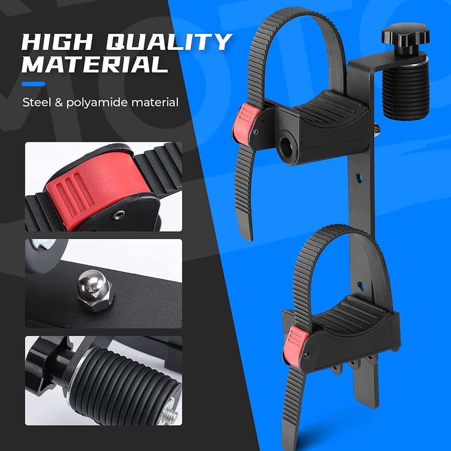 Kemimoto Tool Holder Bed Shovel Holder for Polaris Ranger