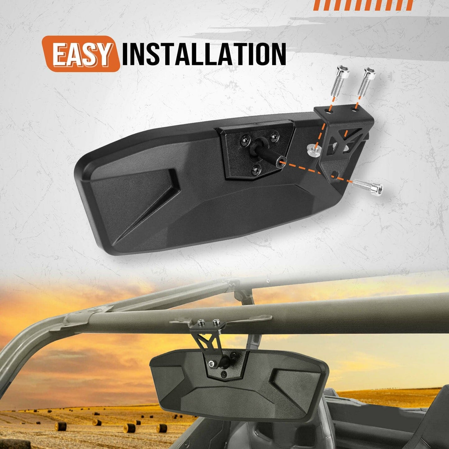 Kemimoto Rear View Mirror for Can-Am Maverick Trail & Sport