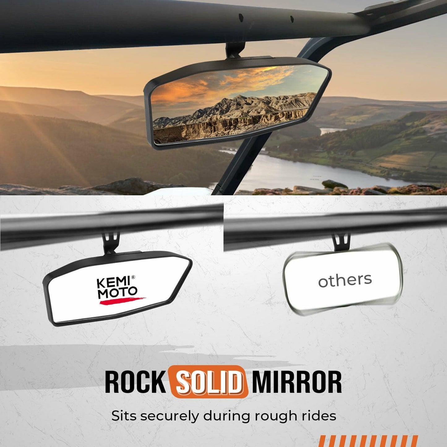 Kemimoto Rear View Mirror for Can-Am Maverick Trail & Sport