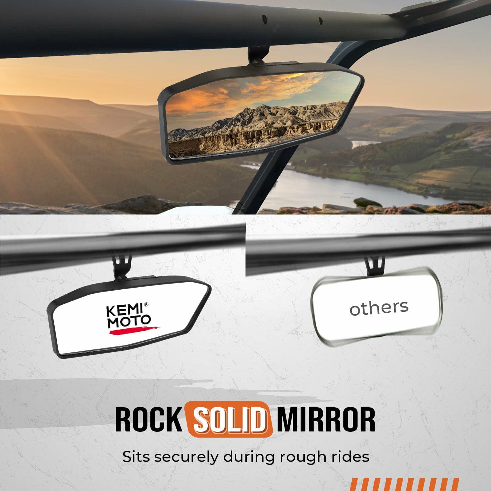 Kemimoto Rear View Mirror for Can-Am Maverick Trail & Sport