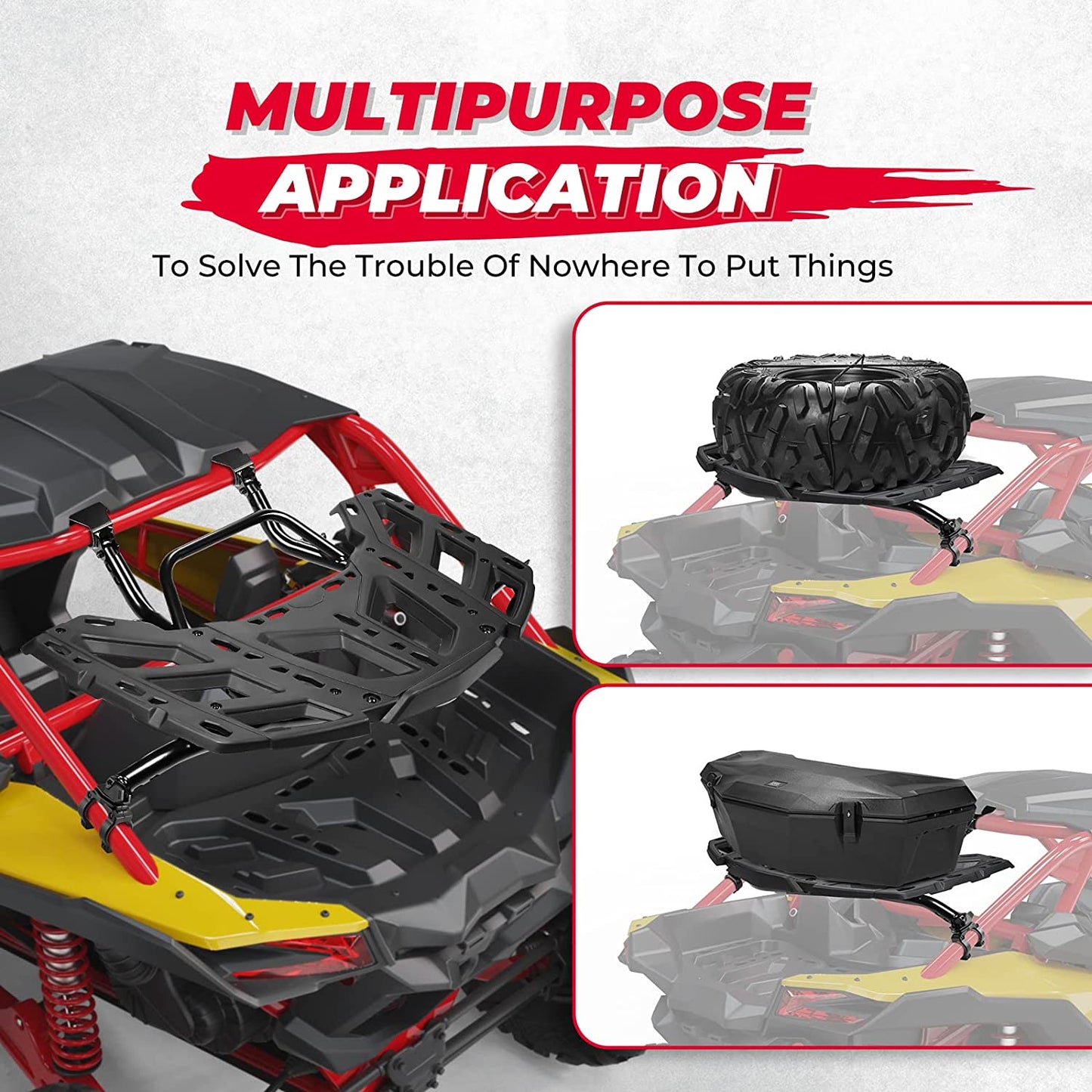 LinQ Pivoting Rack & Rear Storage Bag for Maverick X3/MAX