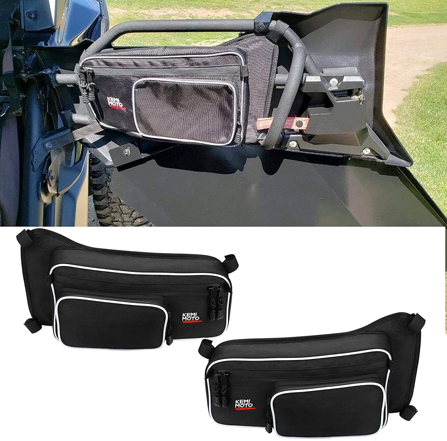 Kemimoto Rear Door Storage Bag for Can‑Am Maverick X3 MAX
