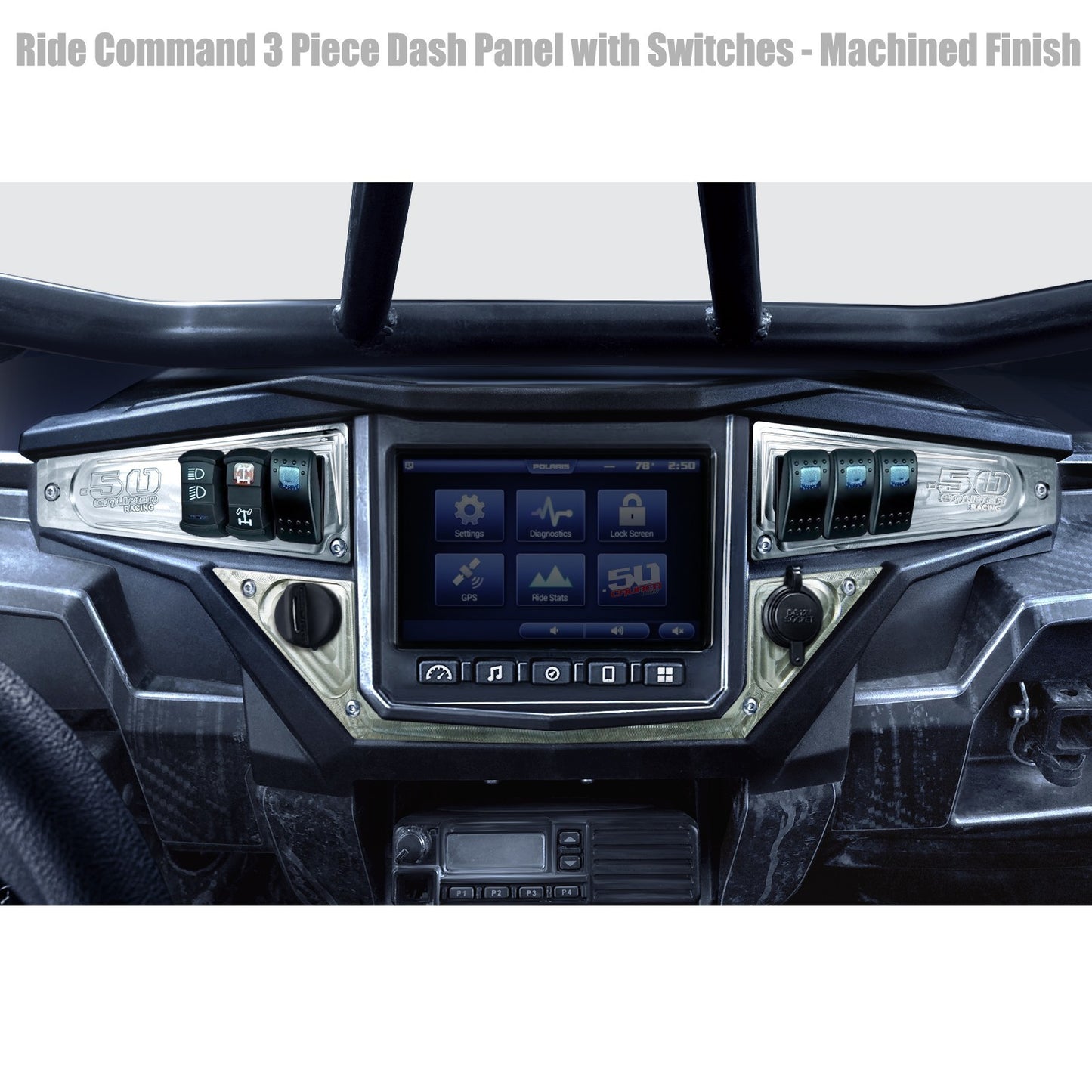 Ride Command XP1000 6 Switch Dash Panel