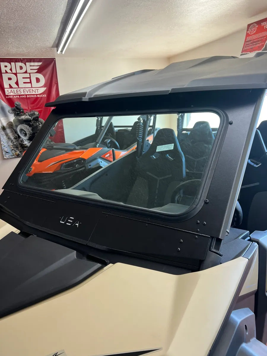 CF Moto ZForce 800/950 Sport/Trail Black Powder‑Coated Windshield