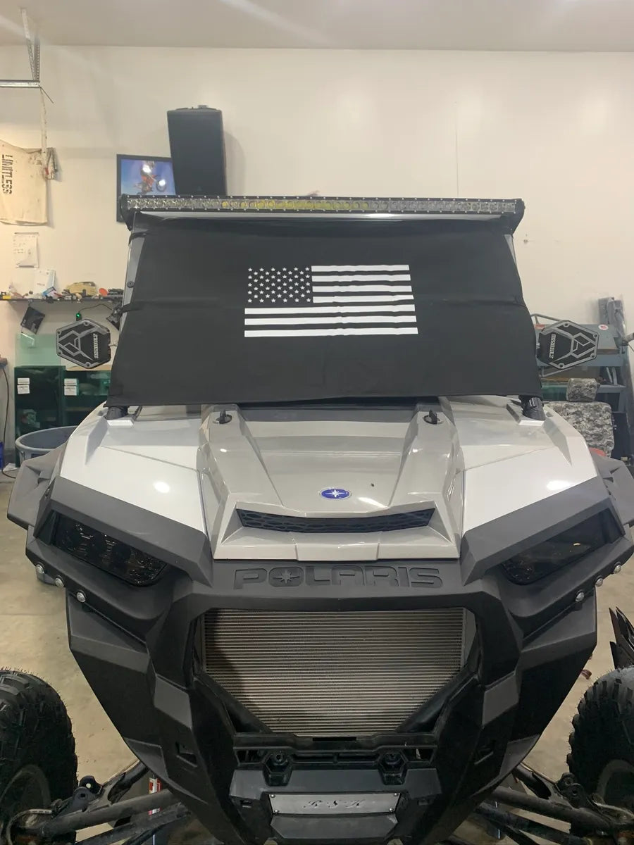 Padded Polaris RZR Windshield Cover – Durable Double‑Ply Canvas