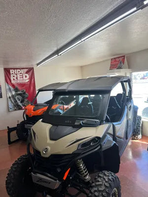 CF Moto ZForce 800/950 Sport/Trail Black Powder‑Coated Windshield