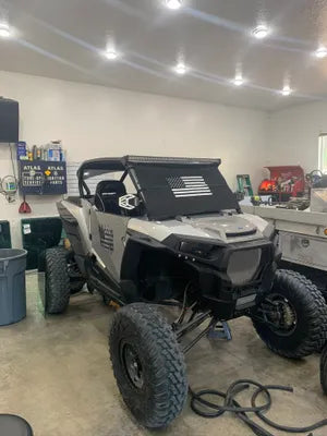 Padded Polaris RZR Windshield Cover – Durable Double‑Ply Canvas
