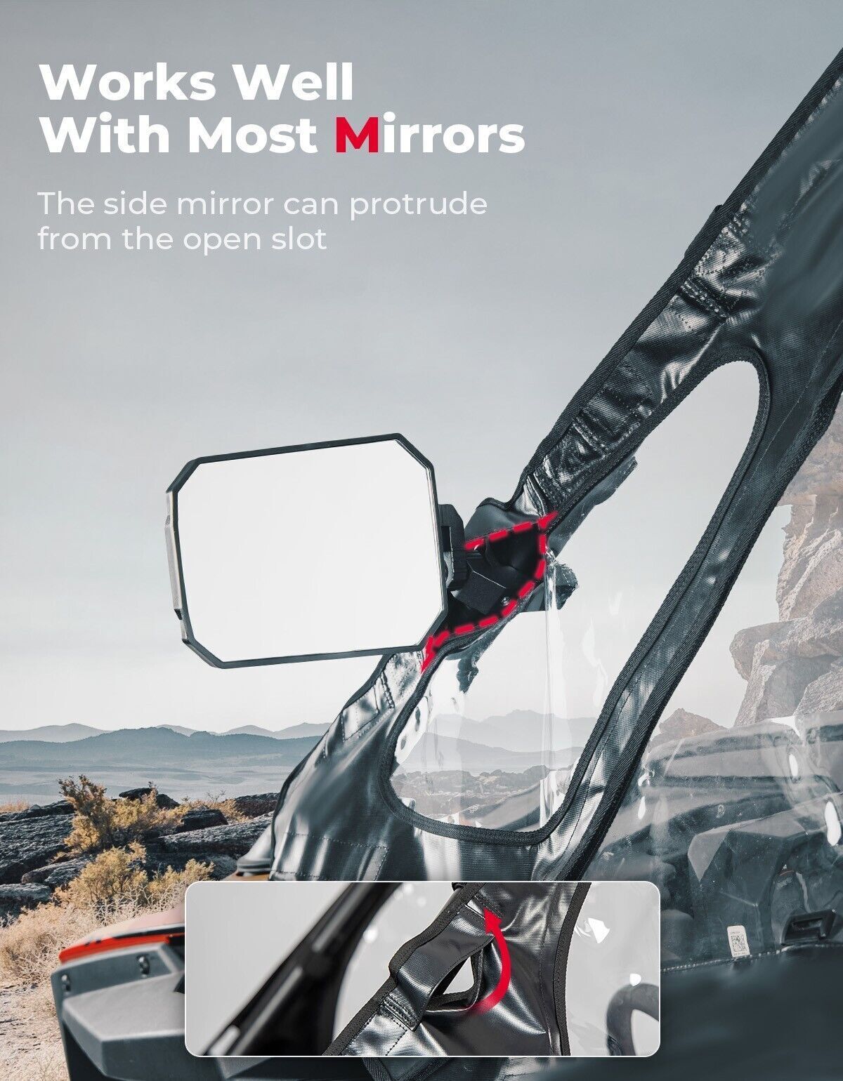 Kemimoto Soft Cab Enclosure for Polaris RZR PRO XP Black