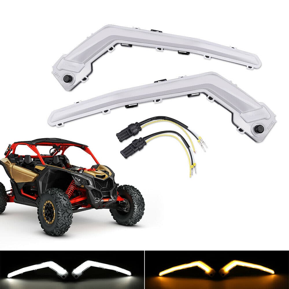 Kemimoto Front Signature Light Assembly for Can‑Am Maverick X3/XDS/XRS
