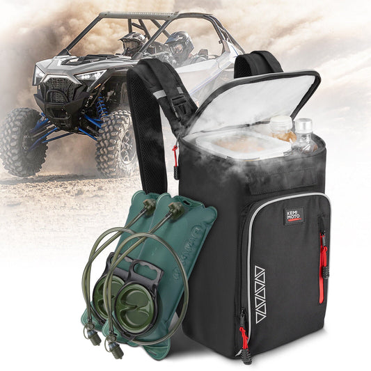 Kemimoto Center Shoulder Console Bag with Detachable Cooler for Polaris/Can‑Am