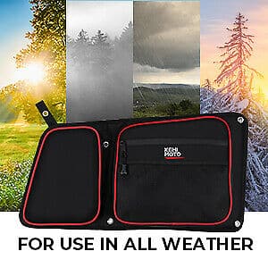 Kemimoto Rear Side Door Bag Knee Pad for Polaris RZR
