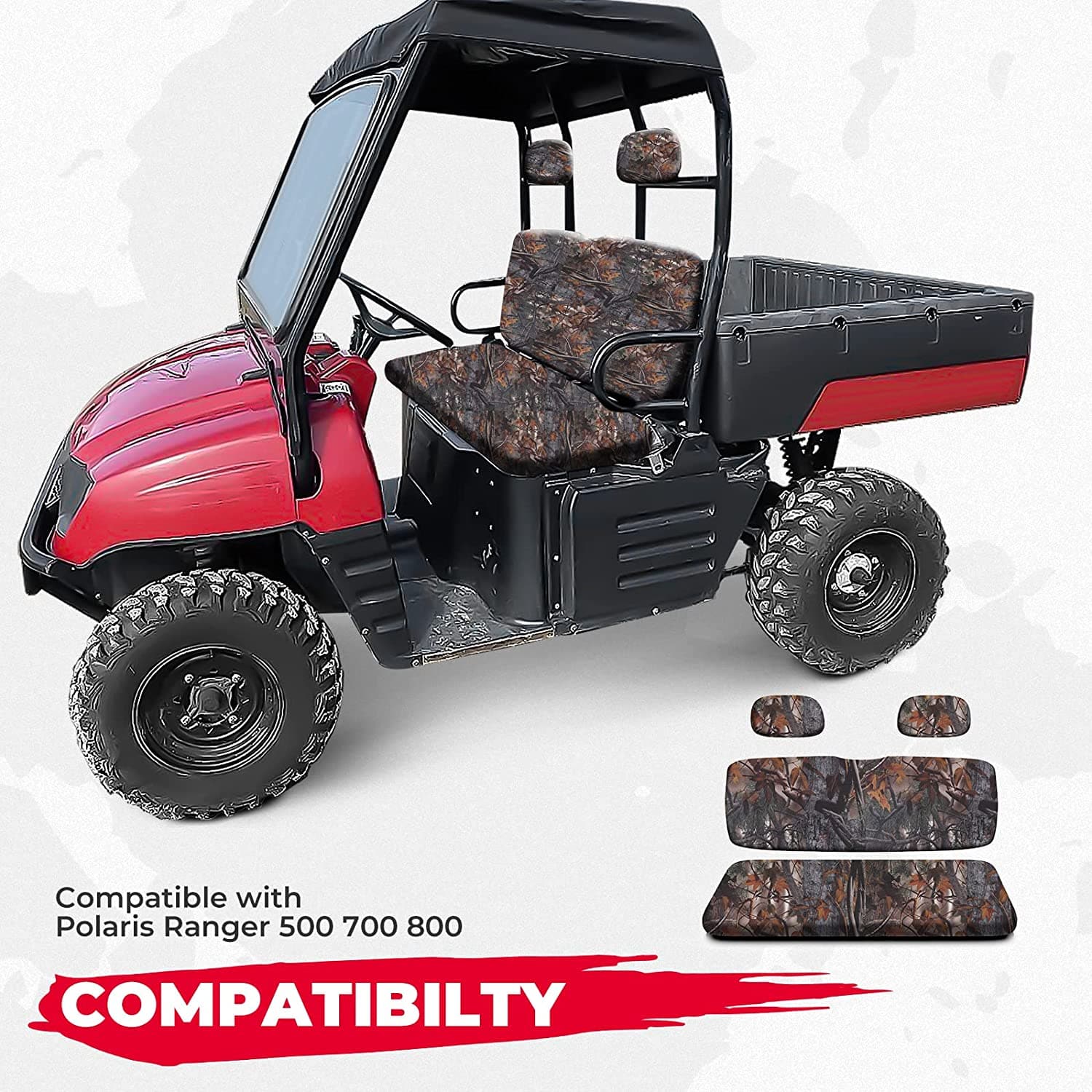 Kemimoto UTV Camo Seat Cover Polaris Ranger 500-800