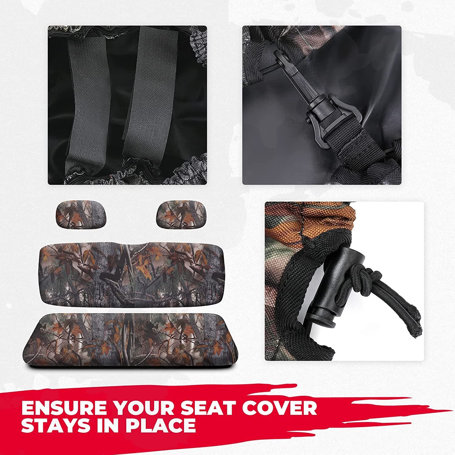 Kemimoto Camouflage Seat Cover Polaris Ranger 500-800 2002-2008