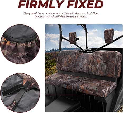 Kemimoto Camo Front Seat Cover for Honda Pioneer 1000 2016‑2025
