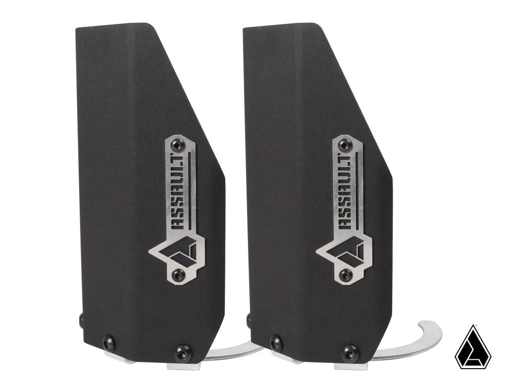 Assault Industries Extended Front Shock Guards Black 6061 T6