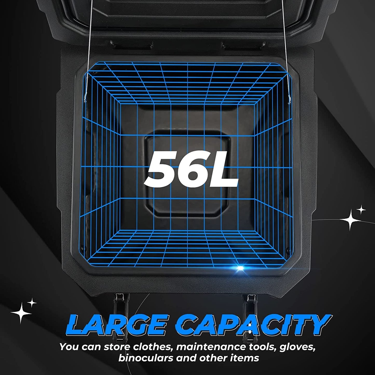 56L Storage Box for Talon 1000X/ 1000R/RZR XP 1000/ Maverick X3