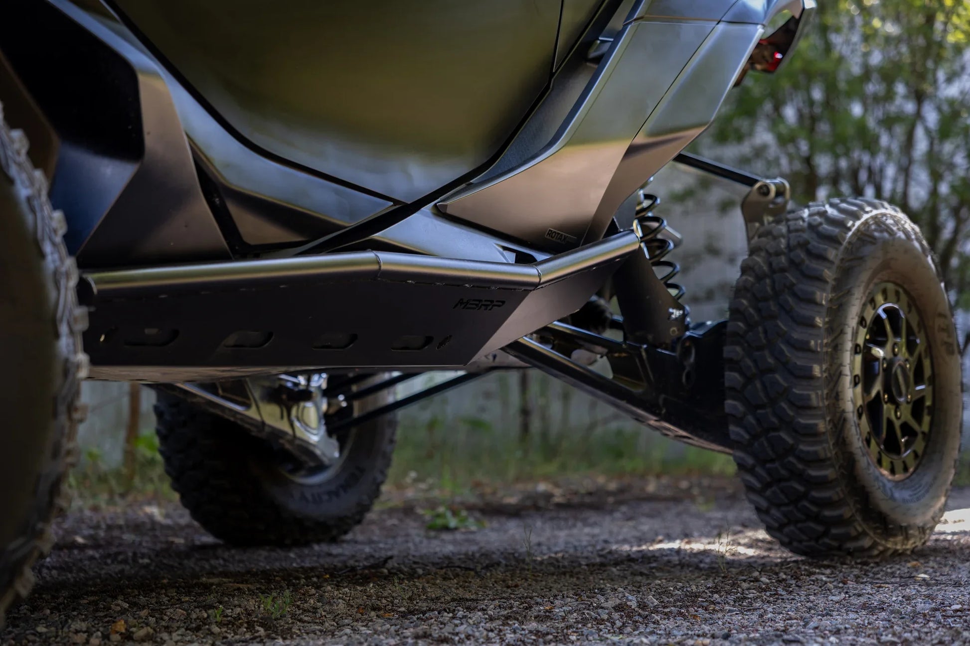 MBRP Black-Coated Steel Rock Slider Kit 2024-2026 Can-Am Maverick R