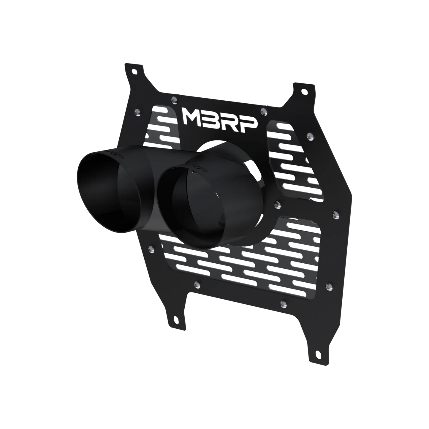 MBRP Single Wall Angle Cut Dual 4‑Inch Outlet Tip Black‑Coated