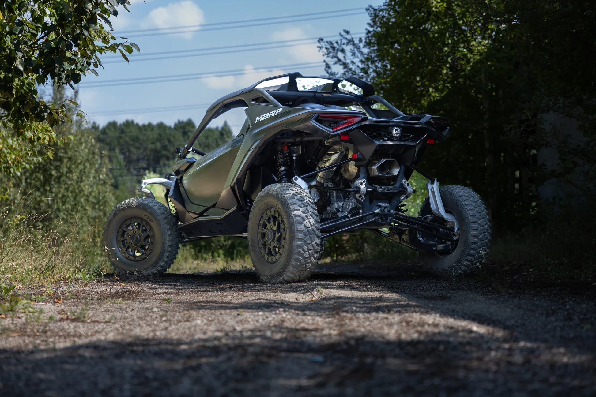 Black-Coated Steel Rock Slider Kit for 2024-2026 Can-Am Maverick R