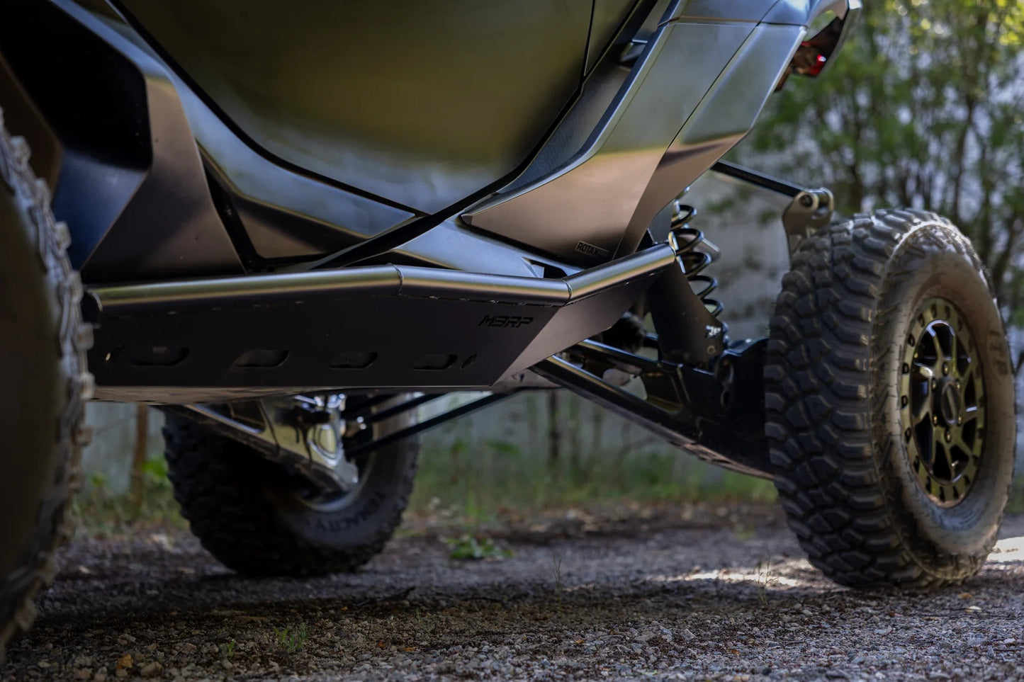 Black-Coated Steel Rock Slider Kit for 2024-2026 Can-Am Maverick R
