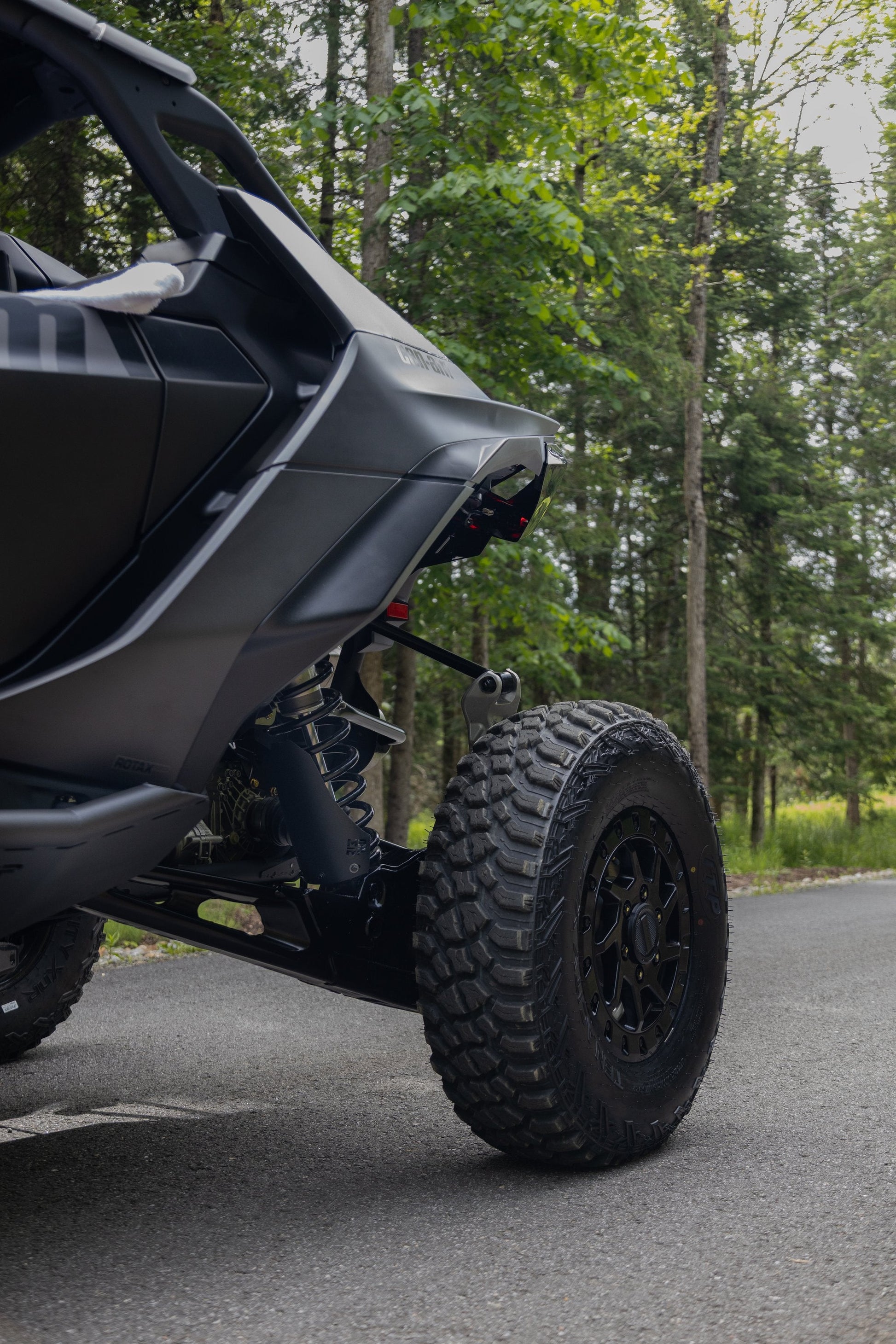 MBRP Black-Coated Aluminized Steel Shock Guards for Can‑Am Maverick