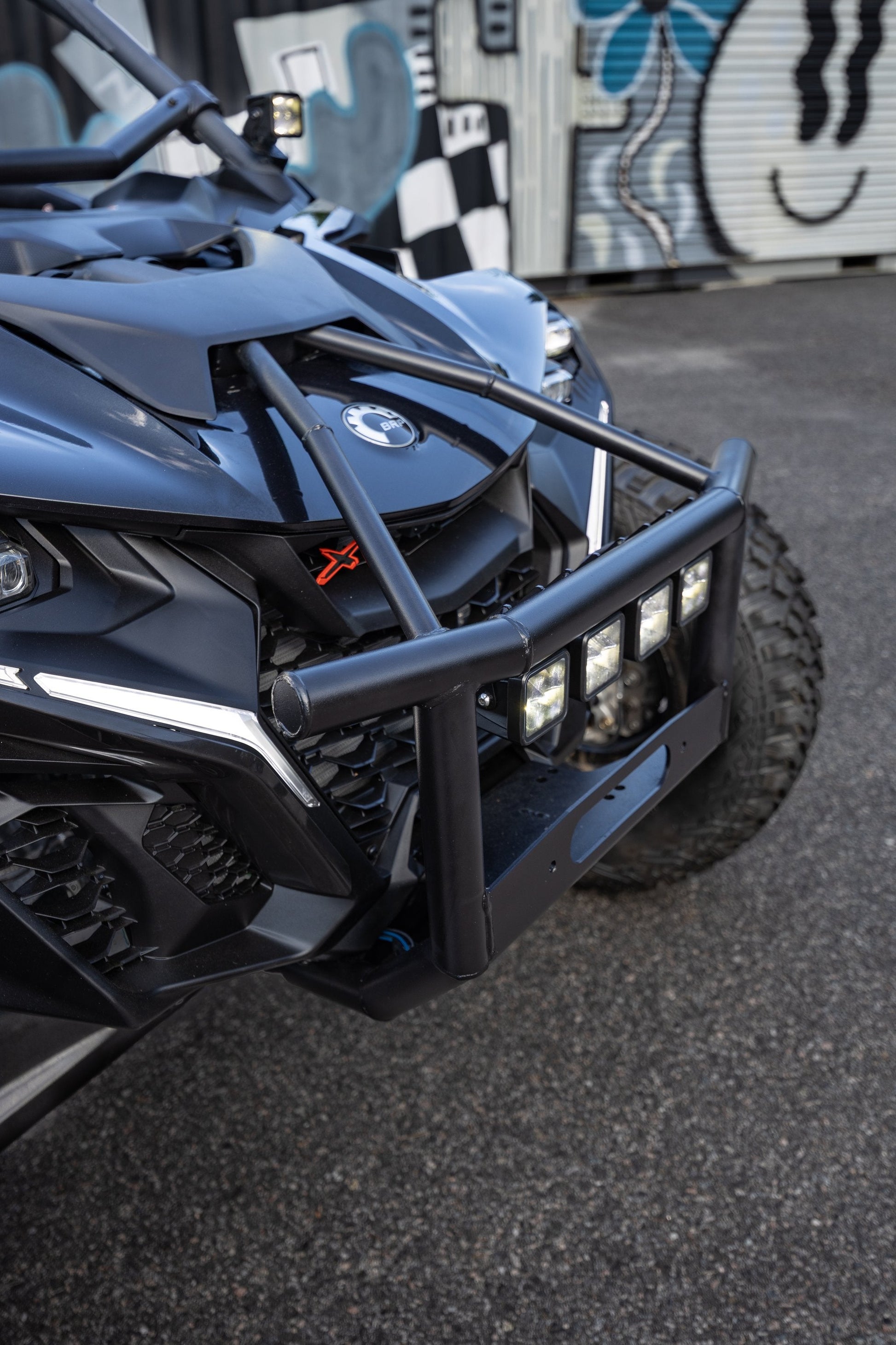 MBRP AC-9219-12 Race Bumper Black-Coated Steel 2024-2026 Can‑Am Maverick R