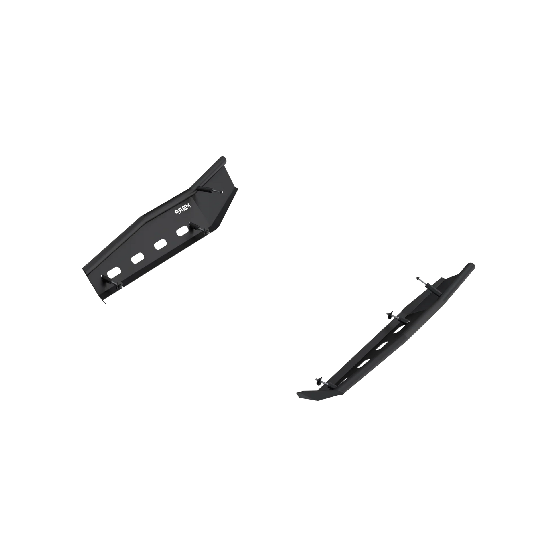 Black-Coated Steel Rock Slider Kit for 2024-2026 Can-Am Maverick R