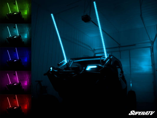 SuperATV RGB LED Whip Lights 5'