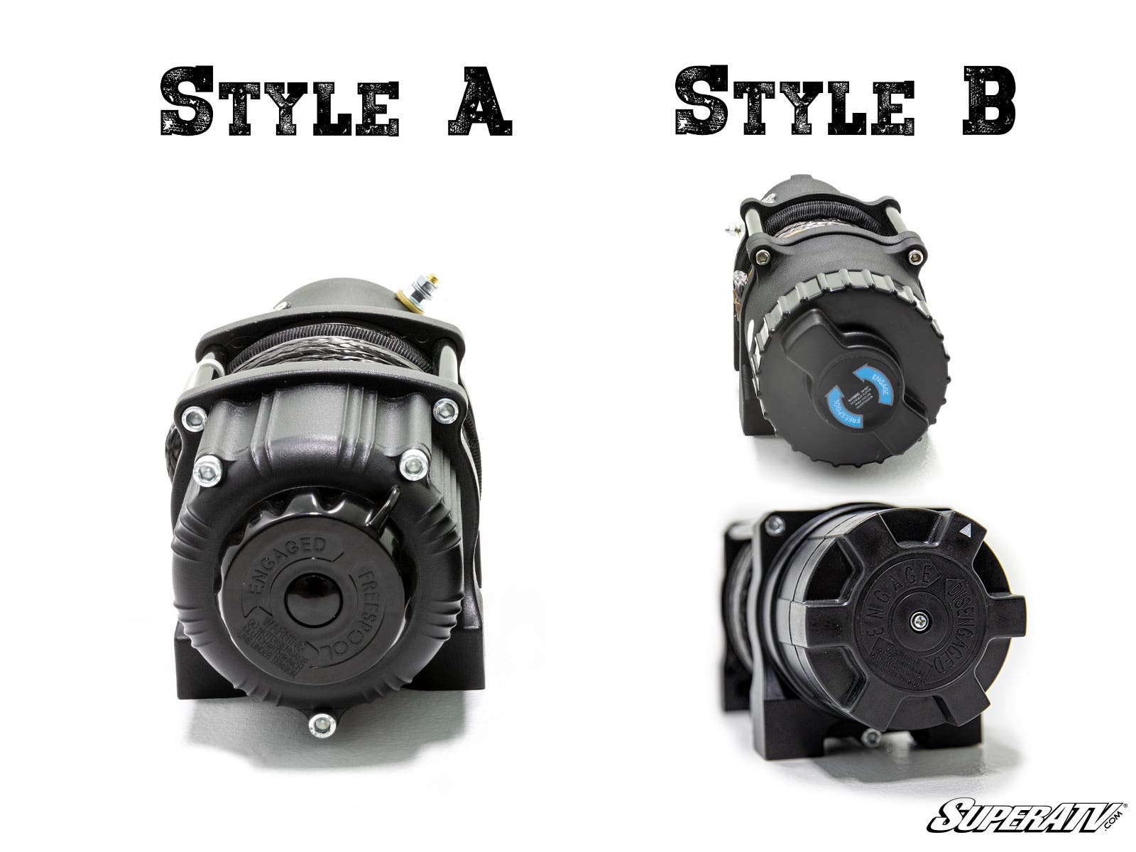 SuperATV Winch Rocker Switch Heavy‑Duty Dash Mount Style A