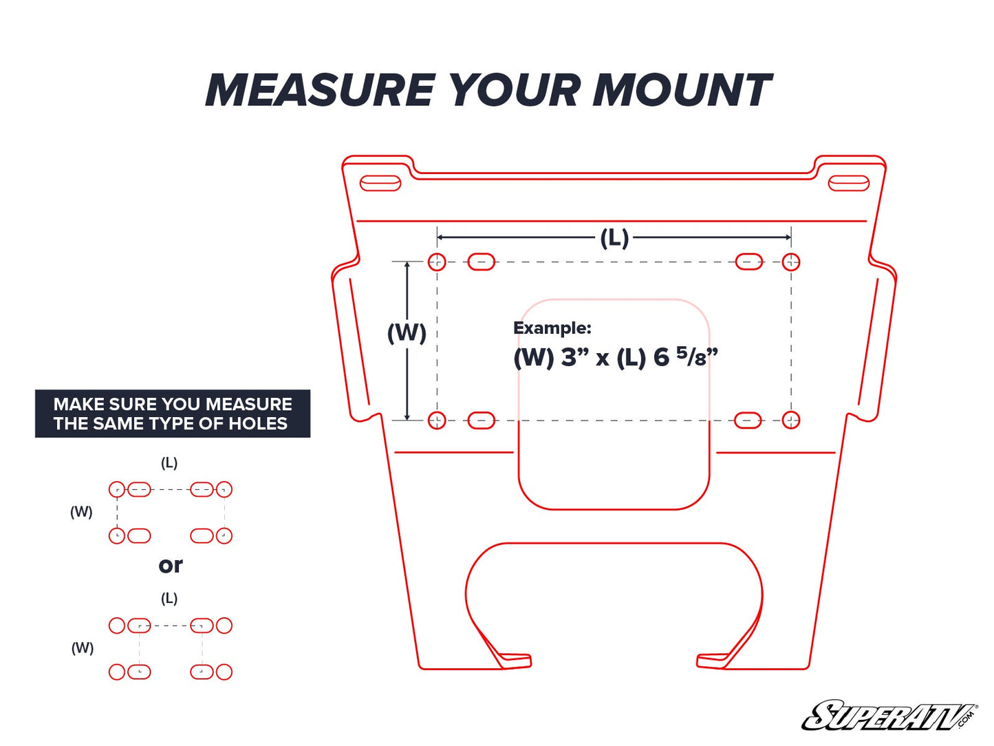 SuperATV Polaris Ranger XP 570 Heavy‑Duty Winch Mounting Plate