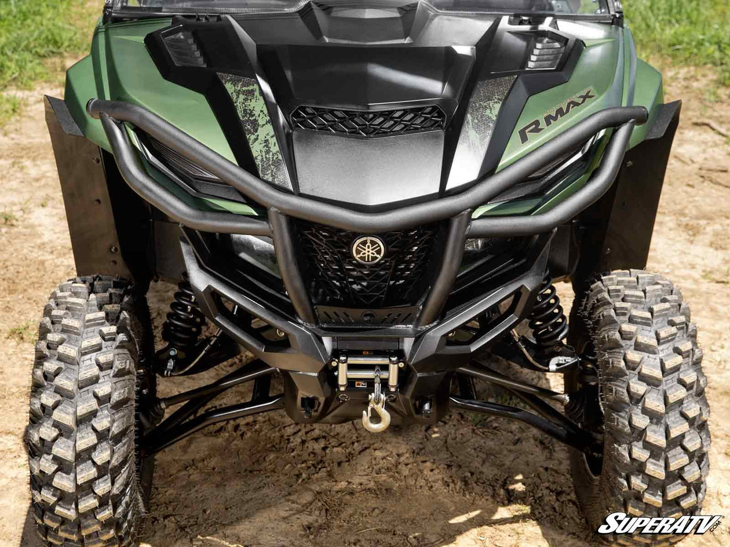 SuperATV Yamaha Wolverine RMAX Front Bumper Heavy‑Duty Steel