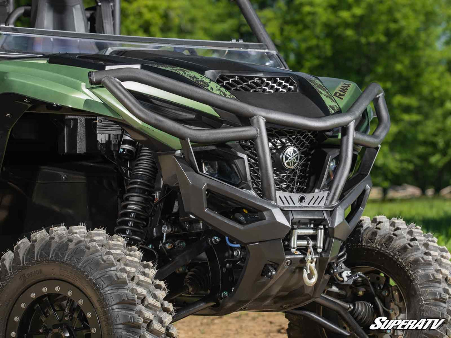 SuperATV Yamaha Wolverine RMAX Front Bumper Heavy‑Duty Steel