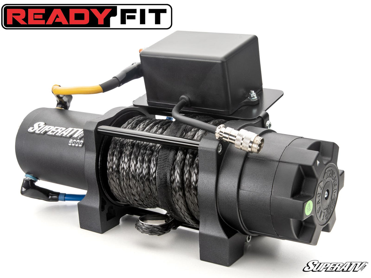 SuperATV Yamaha Wolverine RMAX Ready-Fit Winch Black Ops 4500 lb