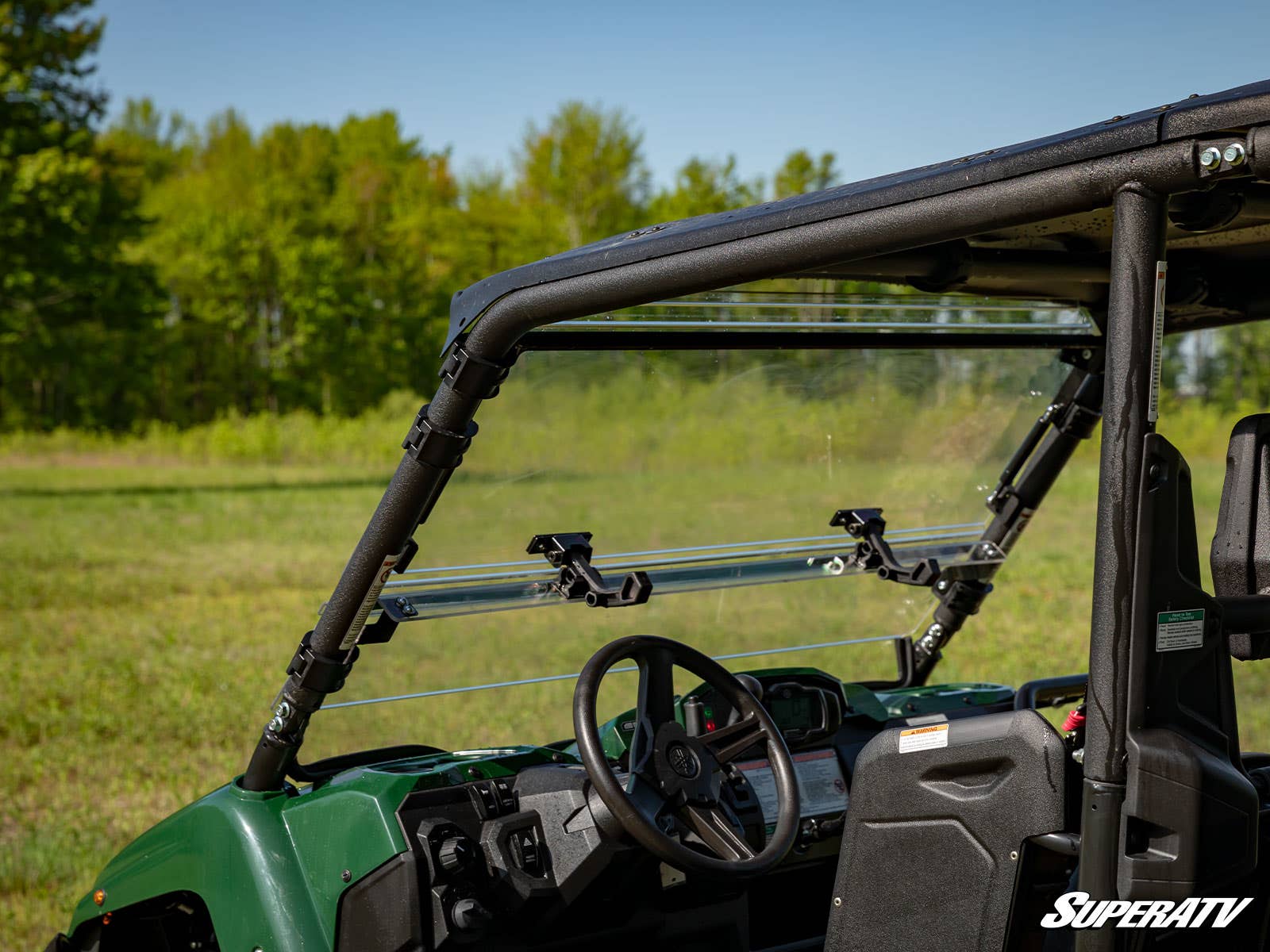 SuperATV Yamaha Viking Flip Windshield Scratch Resistant Polycarbonate