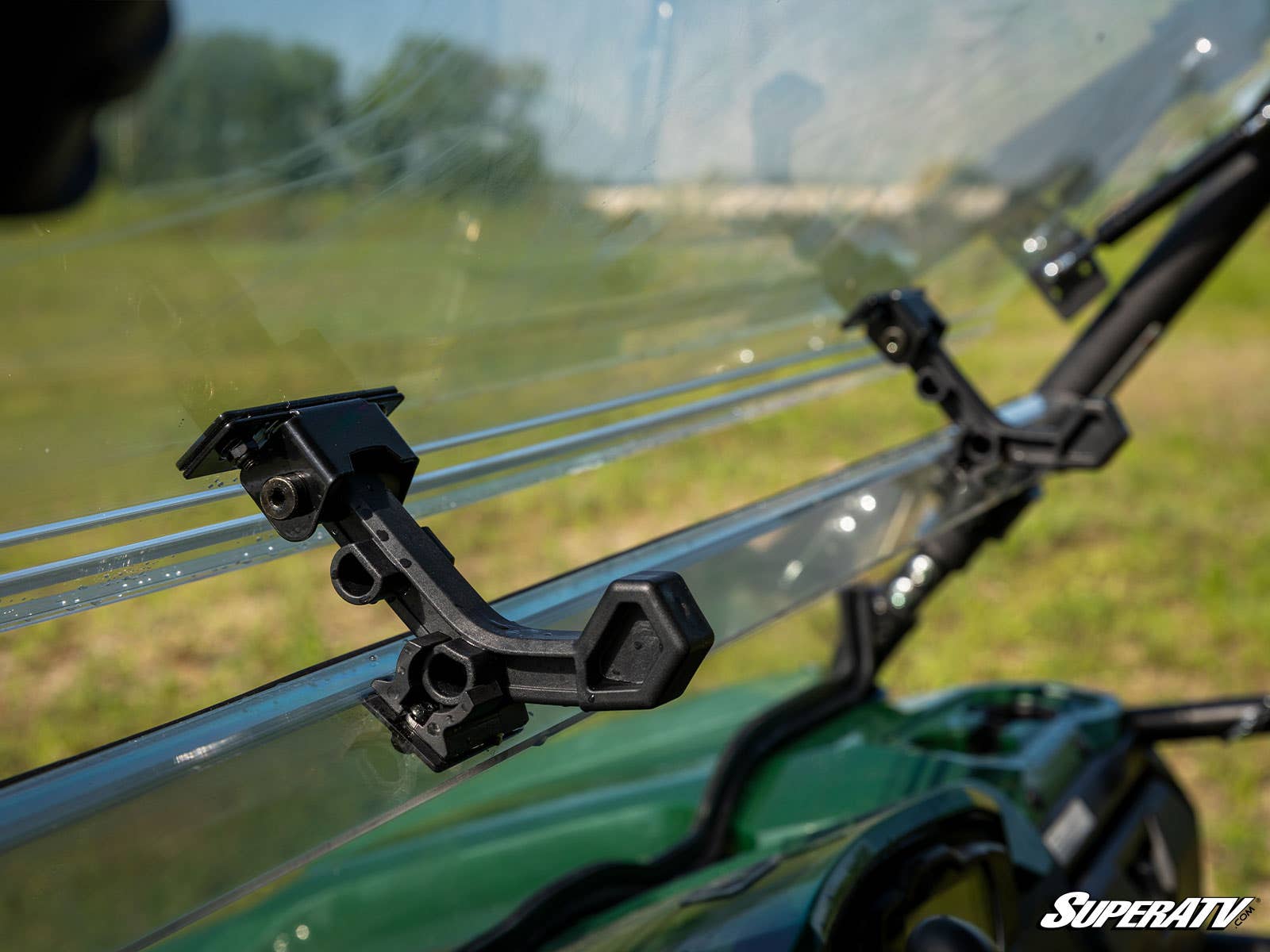 SuperATV Yamaha Viking Flip Windshield Scratch Resistant Polycarbonate