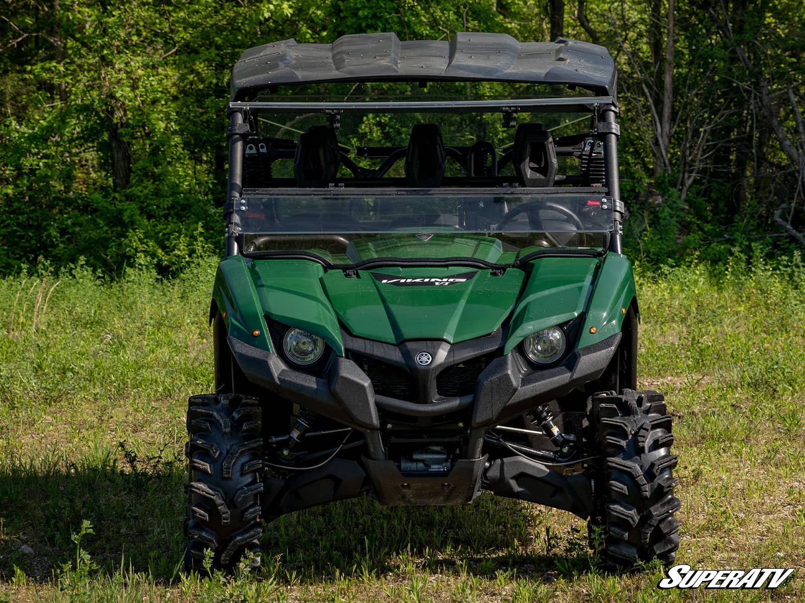 SuperATV Yamaha Viking Flip Windshield Scratch Resistant Polycarbonate