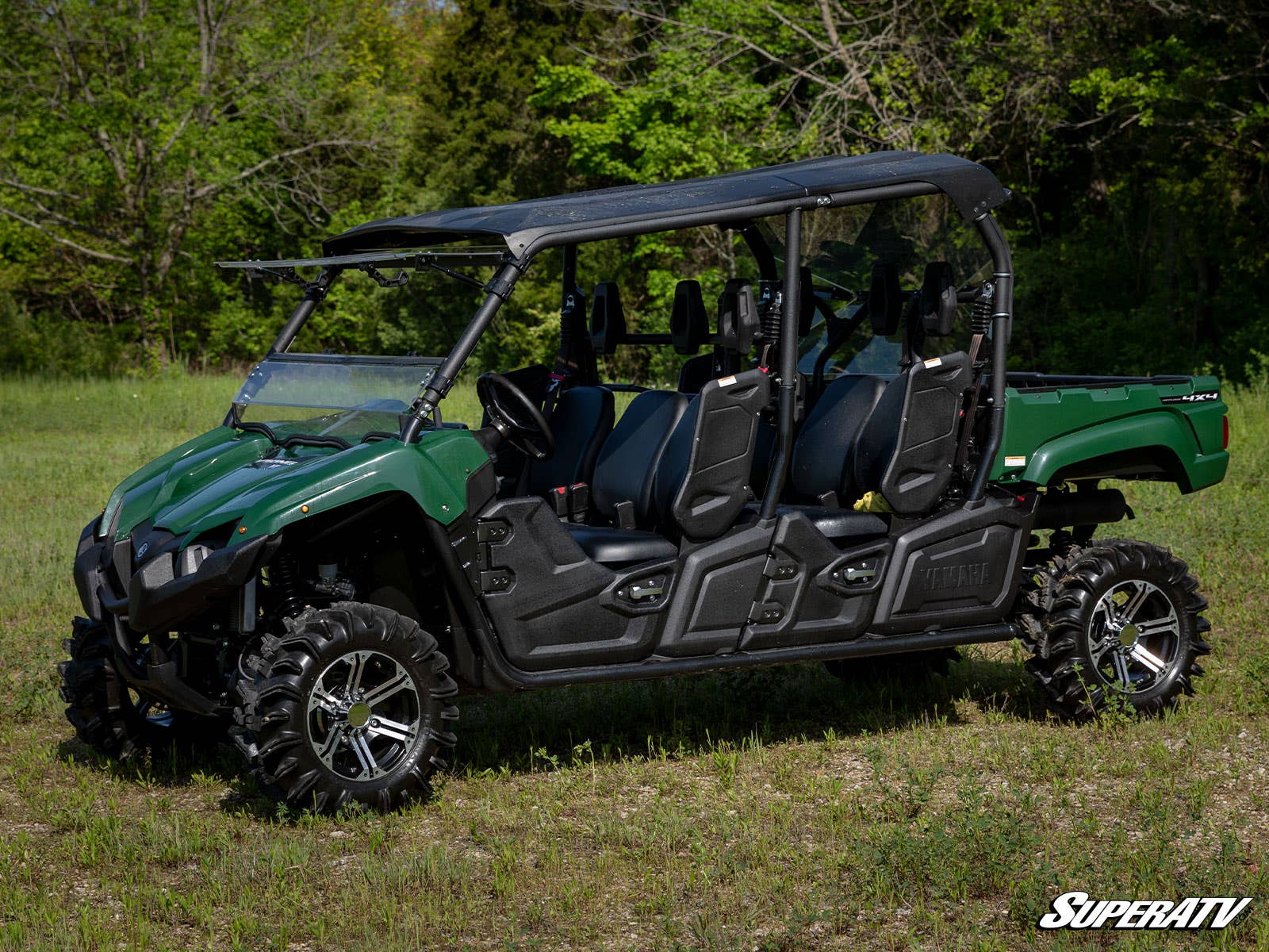 SuperATV Yamaha Viking Flip Windshield Scratch Resistant Polycarbonate