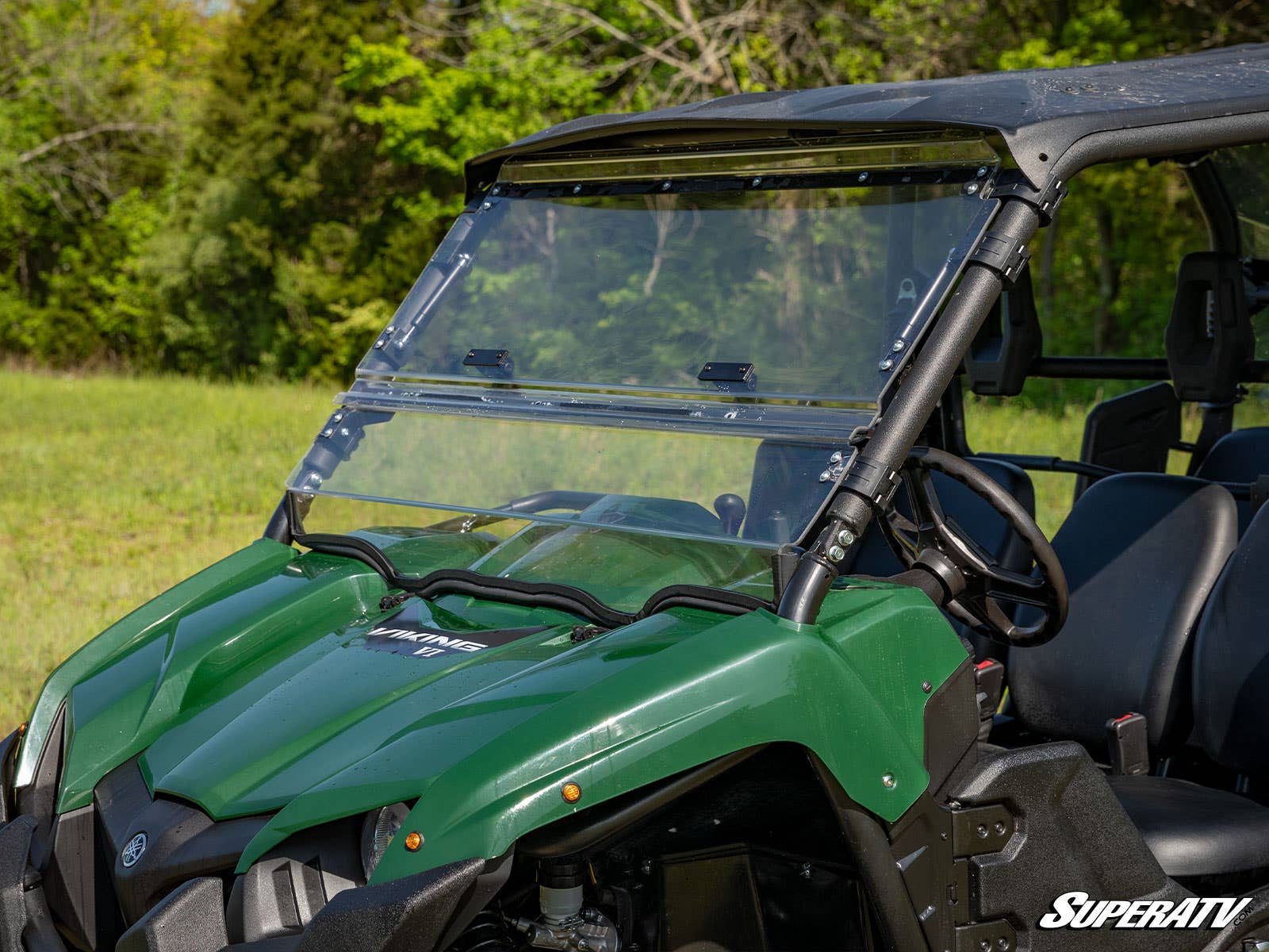 SuperATV Yamaha Viking Flip Windshield Scratch Resistant Polycarbonate
