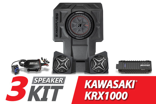 2020-2023 Kawasaki KRX1000 2-Seater 3-Speaker SSV Works Audio-Kit