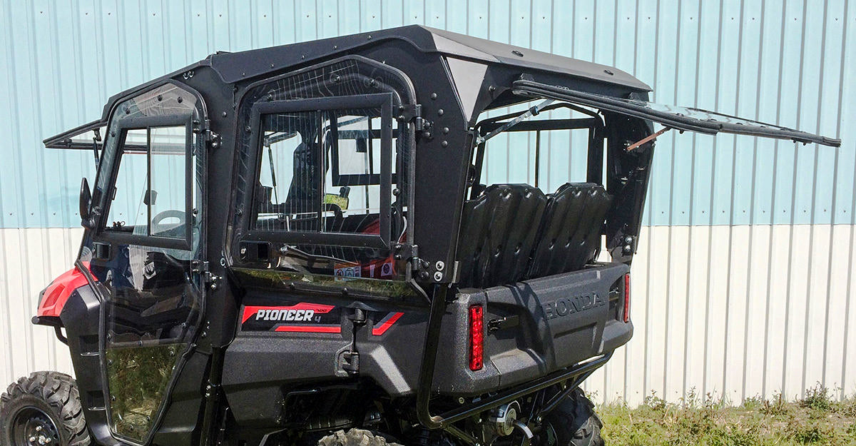 Utv Cab Rear Roof/Back Pane W/Rear Doors