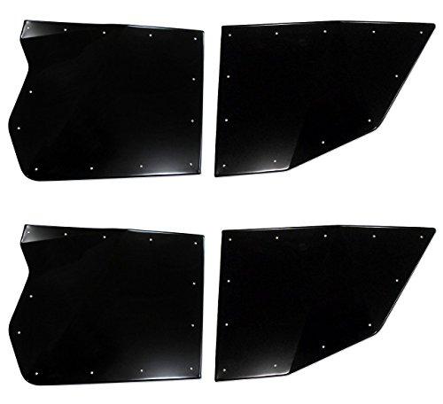 TMW OFF-ROAD Black Sidewinder Doors for Polaris RZR XP4 1000 / Turbo (Full Set)