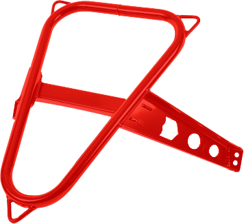 Spare Tire Mount Red Pol