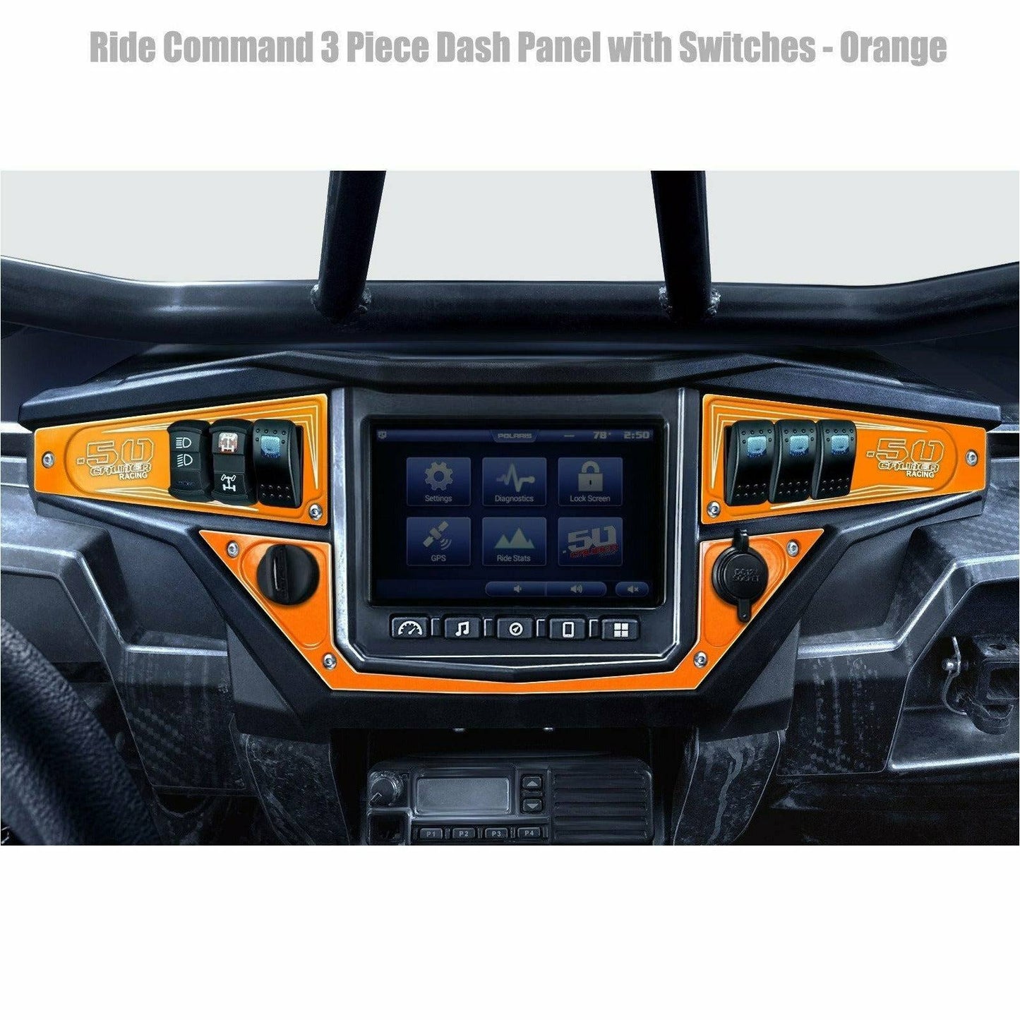 Polaris RZR XP 1000 (2017+) Ride Command 6 Switch Dash Panel