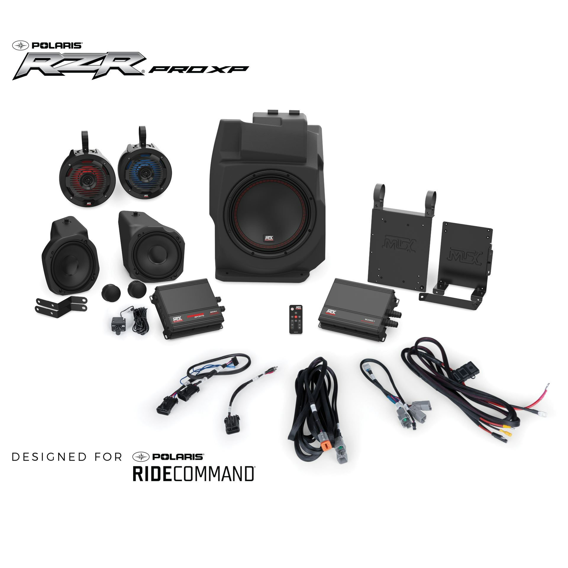 5-Speaker Audio System for Polaris RZR Pro XP Vehicles w/RideCommand